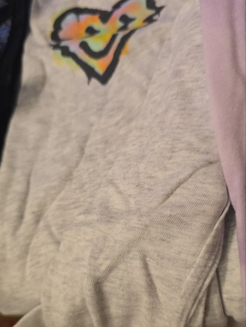 Old Navy Girls' Lavender Tie-Dye Logo Tee - White Print